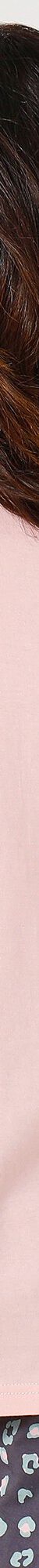 Tee-shirt manches longues coton uni imprimé placé "Beautiful" (rose) Tee-shirt manches longues coton uni imprimé placé "Beautiful" (rose)